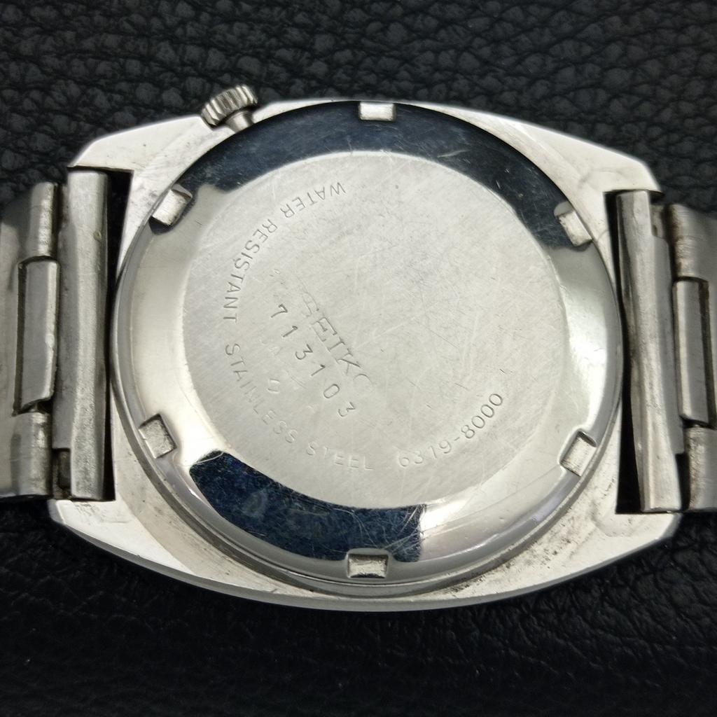 GENUINE VINTAGE SEIKO 5 AUTOMATIC JAPAN MENS WHITE COLOR DIAL WATCH a702521-1 R126-a702521