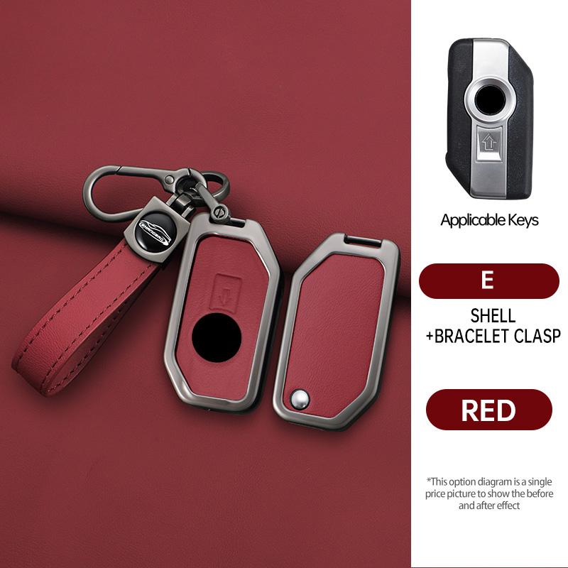 

Zinc Alloy + Leather Car Key Case For Bmw R1200Gs R1250Gs R1200Rt K1600 Gtgtl F850Gs F750Gs C400Gt F900R F900Xr R1200Rs K1600Gt