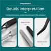 2Pcs Reverse Tweezers for Crafting Rubber Tipped Tweezers Stainless Steel Bent and Straight Flat Tip Crossing Locking