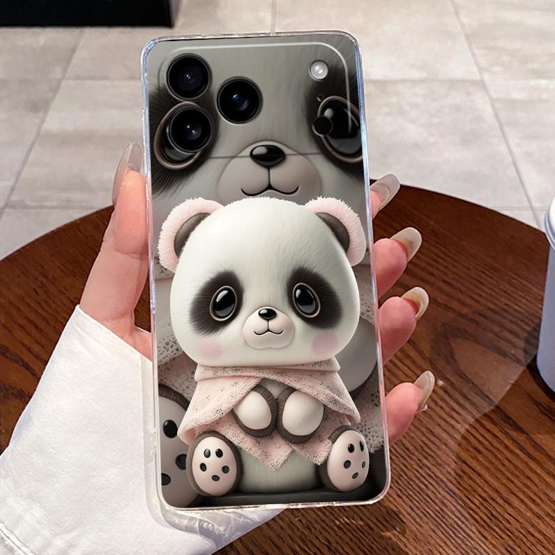 For iPhone 17 Pro Max Case iphone17 Clear Luxury Cute Love Rabbit Cover Soft Silicone Phone Case For iPhone 17Pro Max Air Fundas