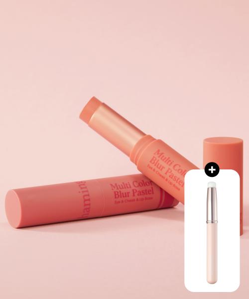 [SET] Multi-Color Blur Pastel (2 colors) (+Lip Brush)