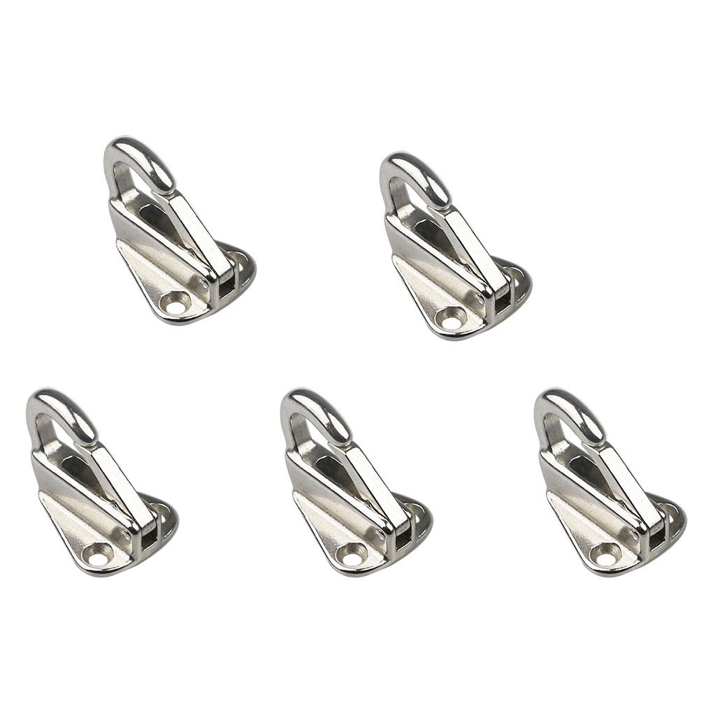 5piece Stainless Steel Fender Hooks For Marine – Easy Installation And Wide Application Marine Grade