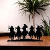 1pc Western Cowboy Desktop Decorations Desktop Metal Artwork Bookends Decorations Christmas Halloween Decorations