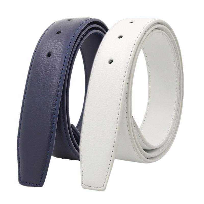 New Genuine Leather Belt For Men No Buckle Pin Buckle Belts For Luxury Designe Parts Repair And Replacement High Quality