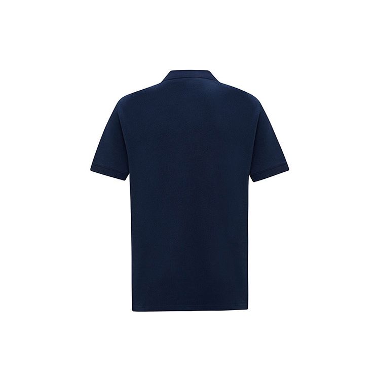 Emporio Armani Ss24 Solid Color Logo Patch Casual Short Sleeve Polo Shirt Men Polo Shirts Navy-Blue 211804-4R460-6935