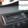 For BMW 5 Series E60 2004 2005 2006 2007 Left Trument Air Outlet Panel Frame Sticker Carbon Fiber Car Interior Accessories