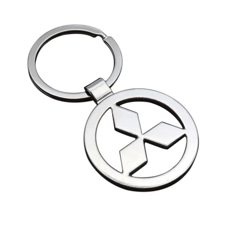 

Alloy Car Logo Keychain Pendant Keyring Holder for Mitsubishi ASX OTO L300 Montero L200 Mirage Outlander Delica Lancer серебряный