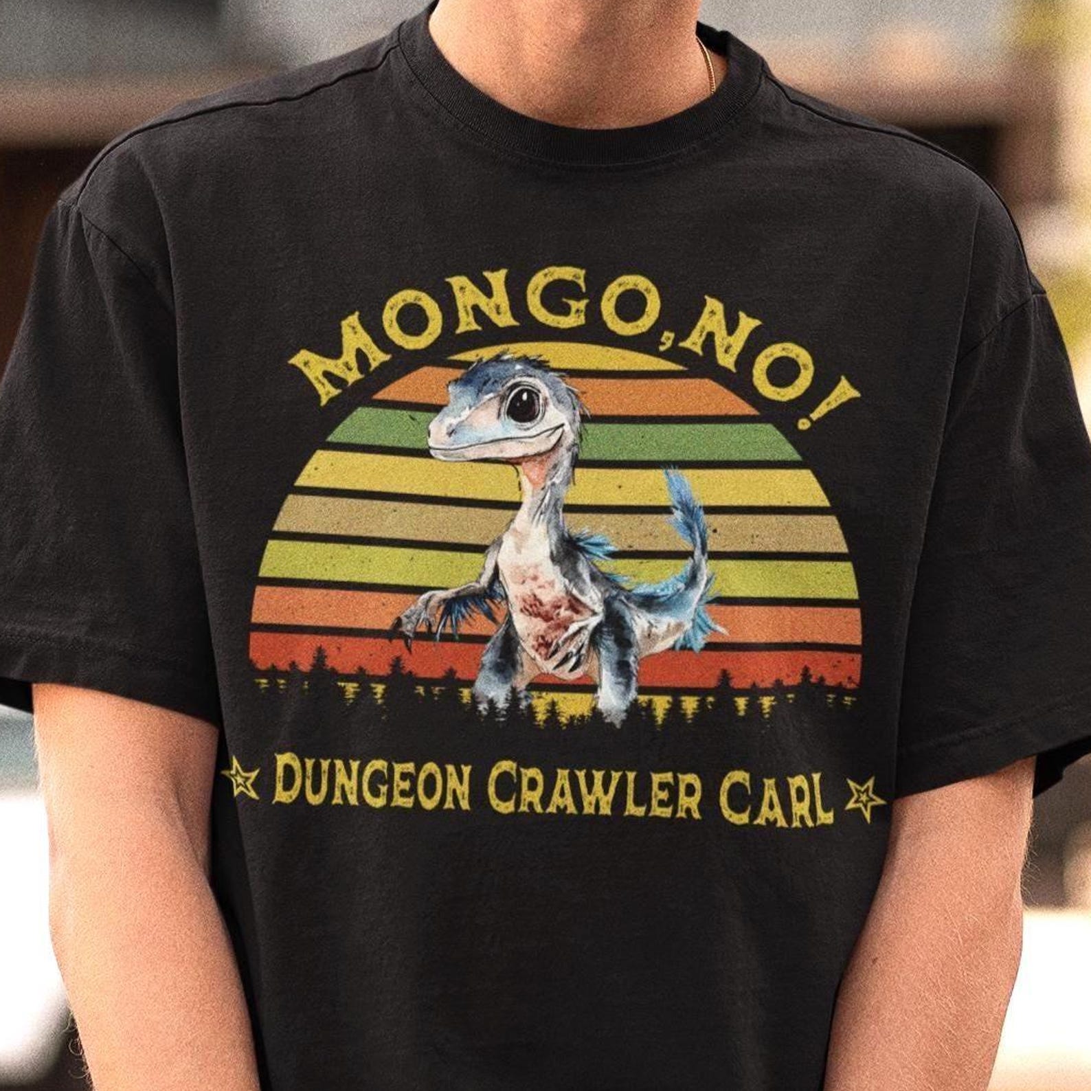 Retro Mongo No Shirt - Dungeon Crawler Carl Tshirt,Princess Donut and Mongo,Fantasy Bookish L