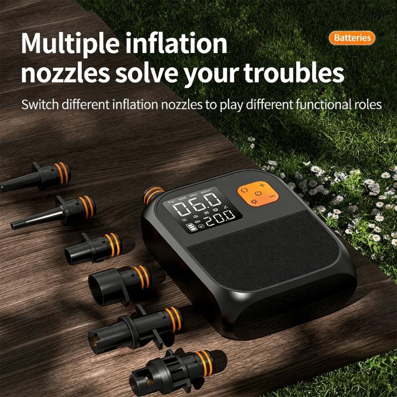 Potente gonfiatore wireless con batteria da 8000 mAh per materassini galleggianti e attrezzatura per piscine gonfiabili