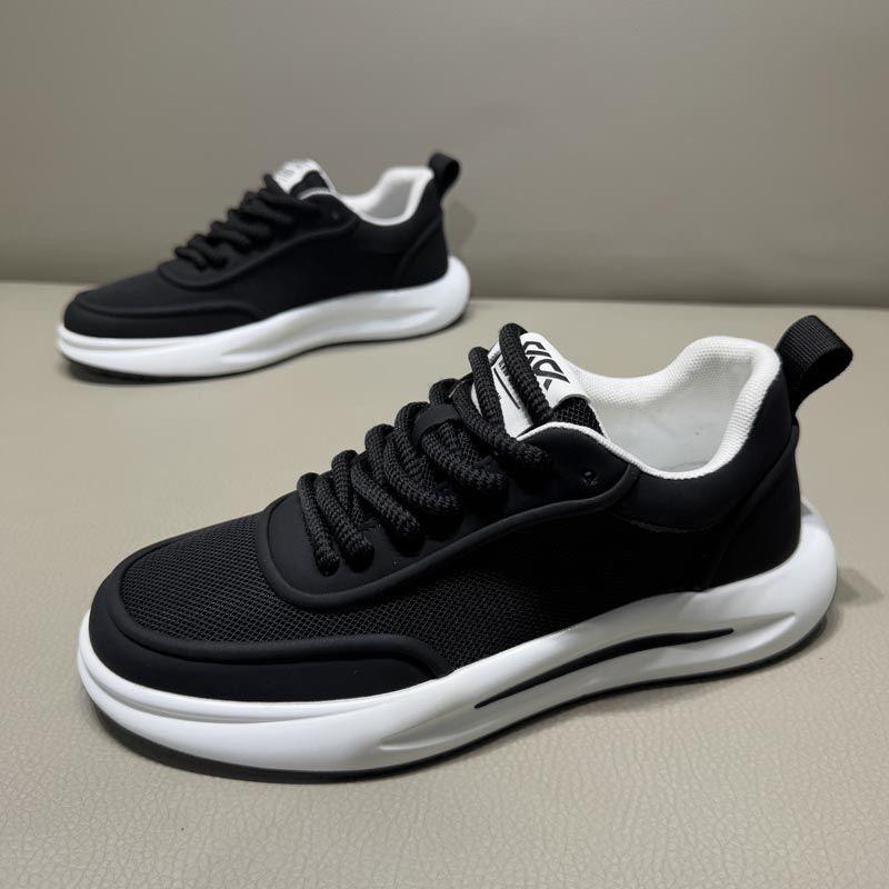 Summer new mesh breathable little white shoes men's low-top platform dad shoes fashionable versatile sports Forrest Gump shoes