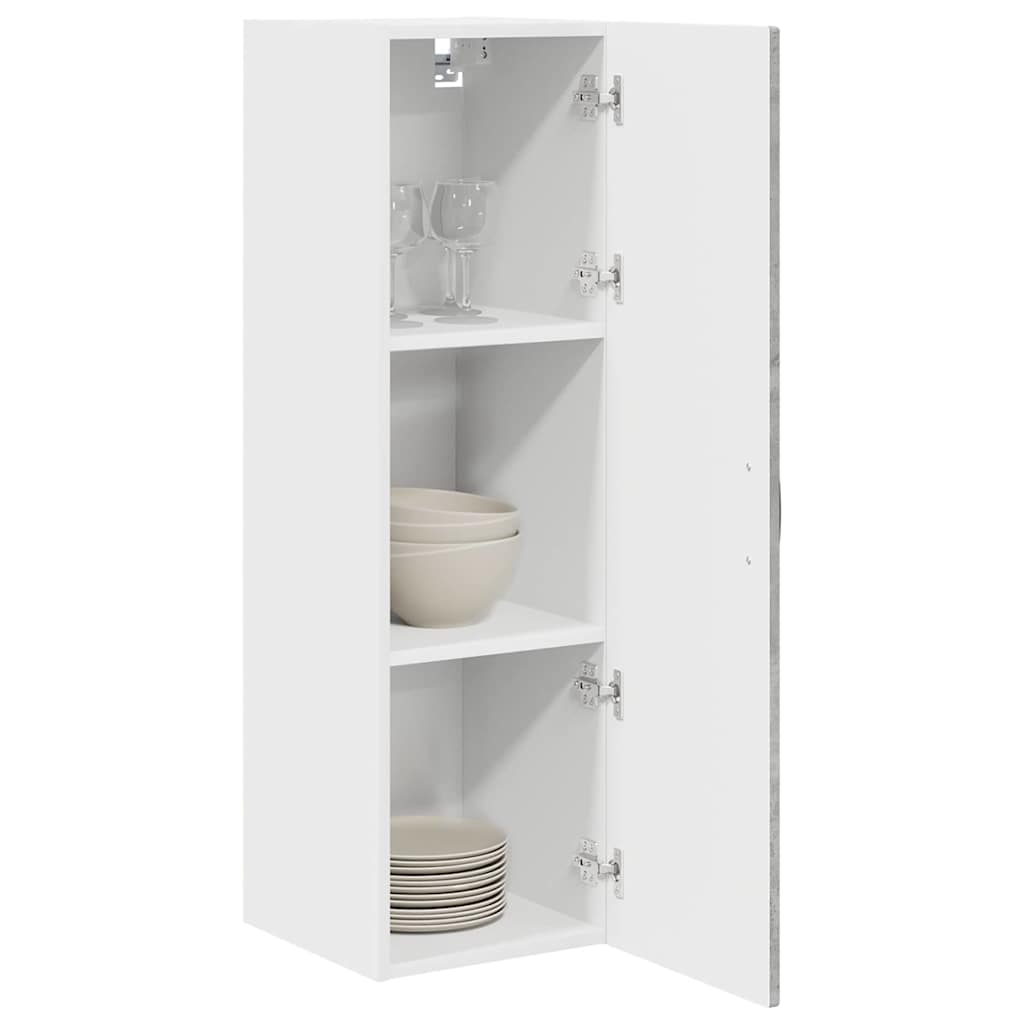 Wall Cabinet PORTO Concrete Grey 30 x 31 x 100 cm Engineered Wood