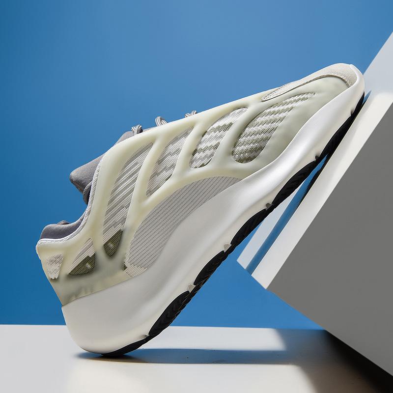 Coconut shoes spring, new casual dad shoes v special-shaped luminous casual sports shoes