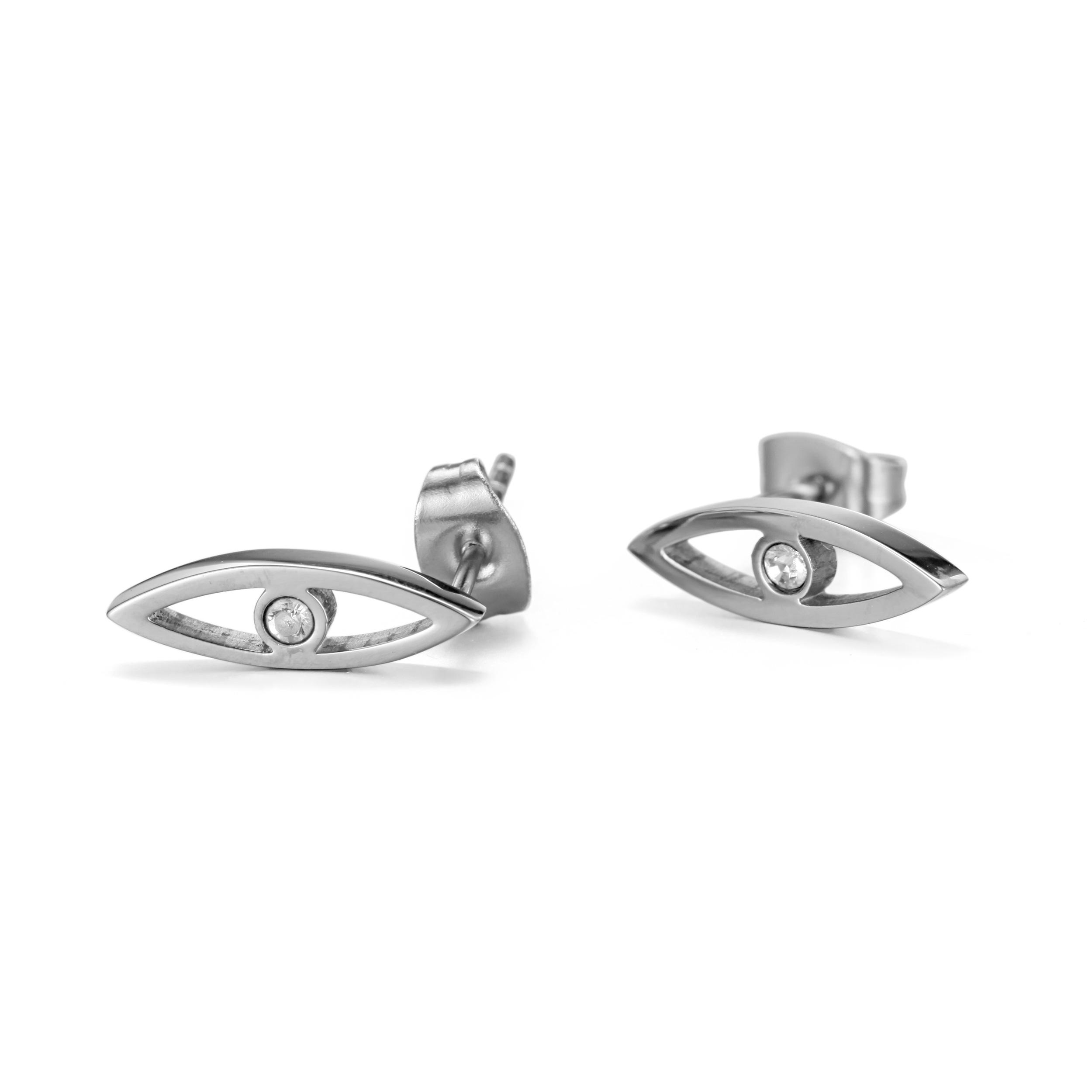 

ТИТАНОВАЯ СЕРЬГА титановая серьга со стопором-бабочкой из нержавеющей стали с блестящей отделкой