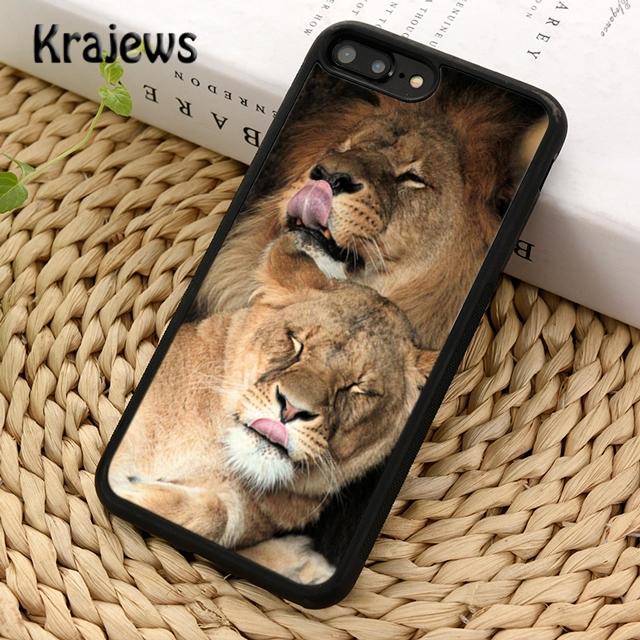 Krajews African Lion Soft Phone Case Cover For iPhone 14 5 6s 7 8 Plus X XR XS 11 12 13 Pro Max Samsung Galaxy S21 S22 Ultra