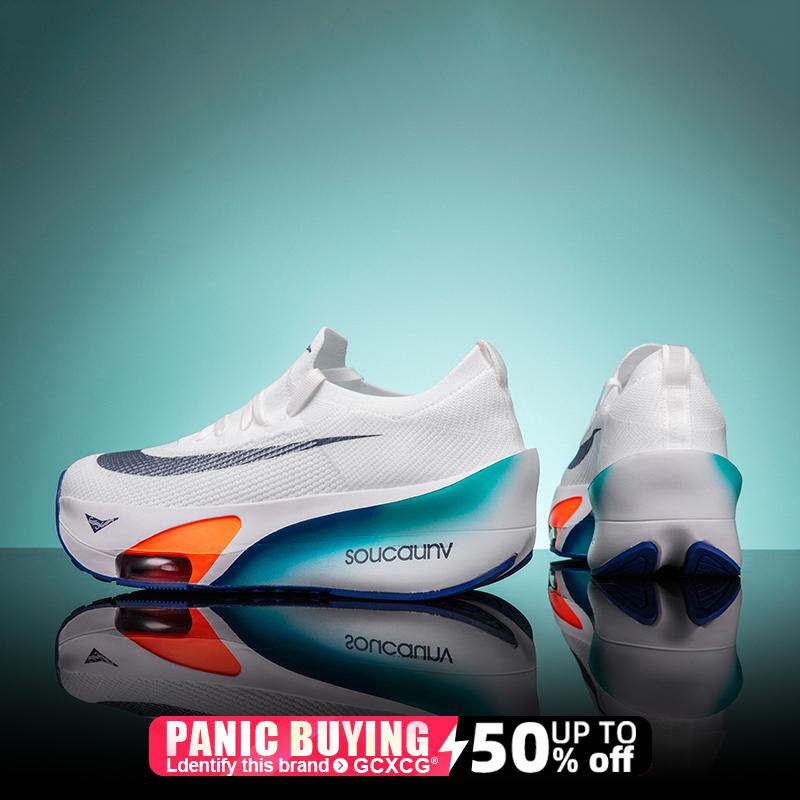 

Running Shoes Speciality Air cushion Marathon Men Sports Breathable Lightweight Women s Comfortable Athletic Nonskid Sneakers 46 червоний