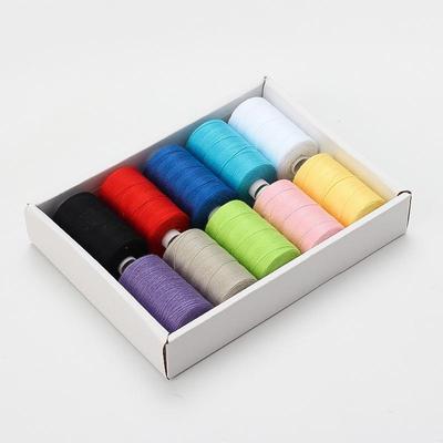 Máquina de costura doméstica colorida poliéster linha grossa DIY203 Linha de costura Linha jeans
