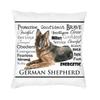 German Shepherd Modern Throw Pillow Covers Home Decor Shepherd In The Snow Cushions for Sofa Double Sided Print Chair Cushion