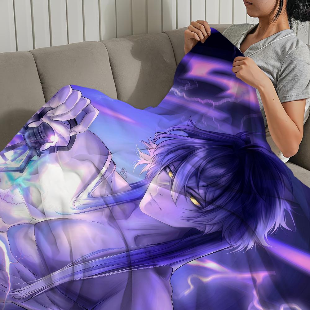Flins Genshin Impact Fanart Muskeldecke Flanell warme weiche Plüschdecke für Sofa Wohnzimmer Zuhause Schlafzimmer Reise Geschenk Heim