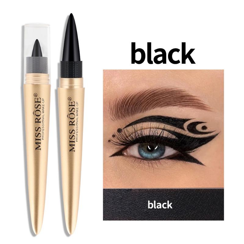 Cool Black Intense Eyeliner Color Eyeliner Waterproof Long-Lasting Makeup Holding Non-Smudge Eyeliner Pencil