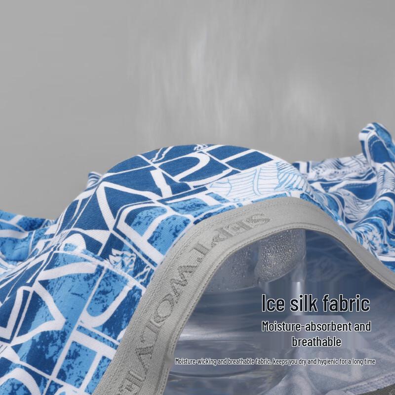 Seven Brand Men's Viscose Printed Boxer Briefs 4-Pack