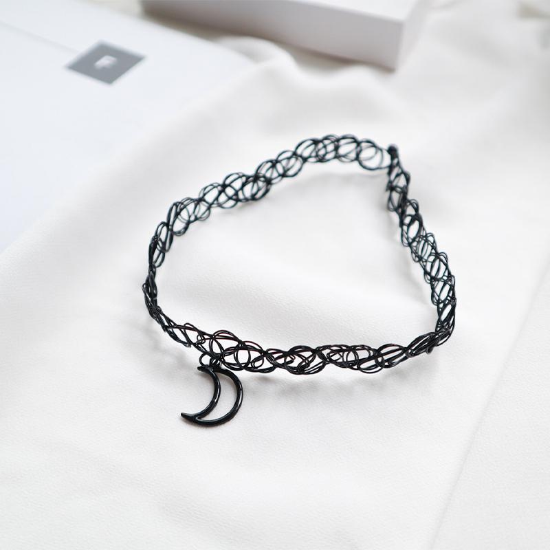 Choker Necklace Black Clavicle Tattoo Chain Star Pendant Woman Girl Collar Party Jewelry Neck Pendant Necklace