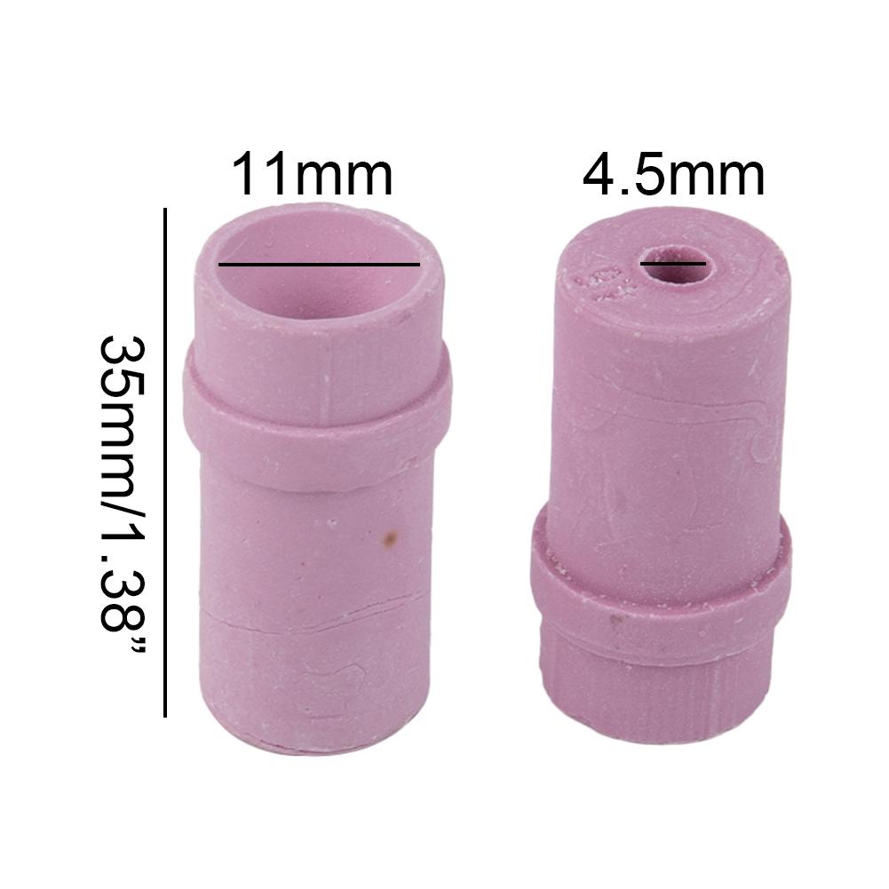 10 Pezzi Punta Ceramica Sabbiatrice Rosa Forte Resistenza all'Usura