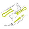 1pc Green 4 In 1 Fruit Cutter Scoop Carving Knife Fruit Dig Pulp Separator Fruit Platter Kitchen Gadgets Acces