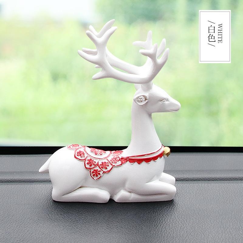 All the Way Safe inside the Car Interior Decoration Car Accessories Deer Creative Home Living Room Decoration Ceramic Crafts