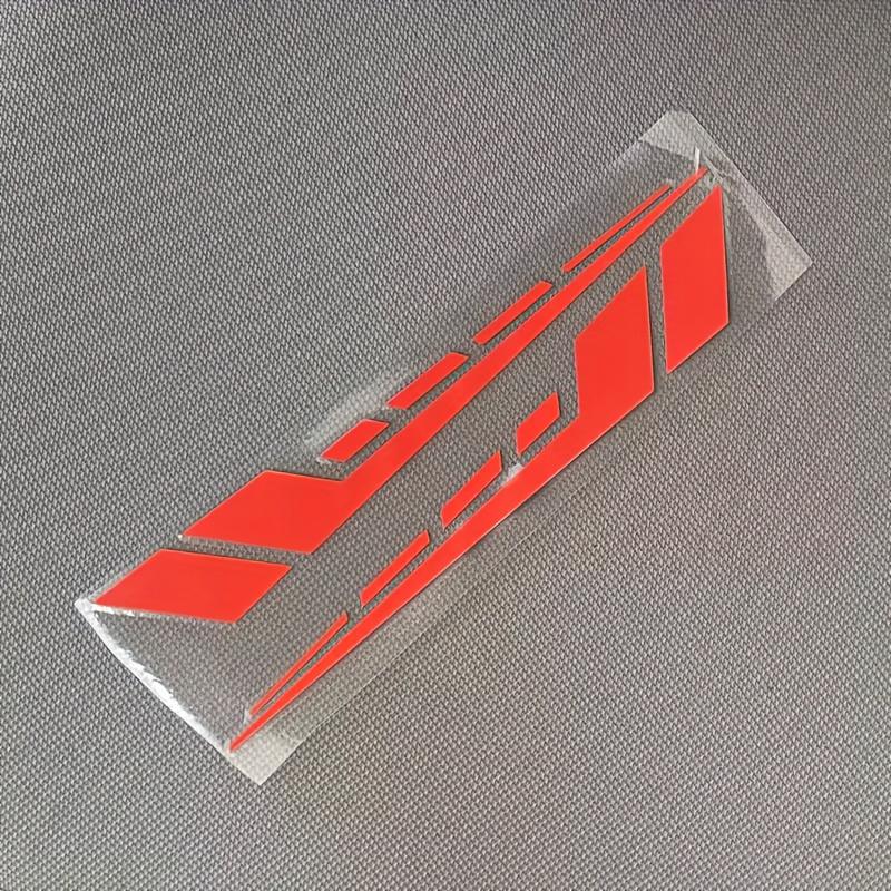 Roter Streifen Geometrischer Aufkleber, Wasserdicht Langlebige Vinyl-Aufkleber für Motorradkarosserie Verkleidung Dekoration