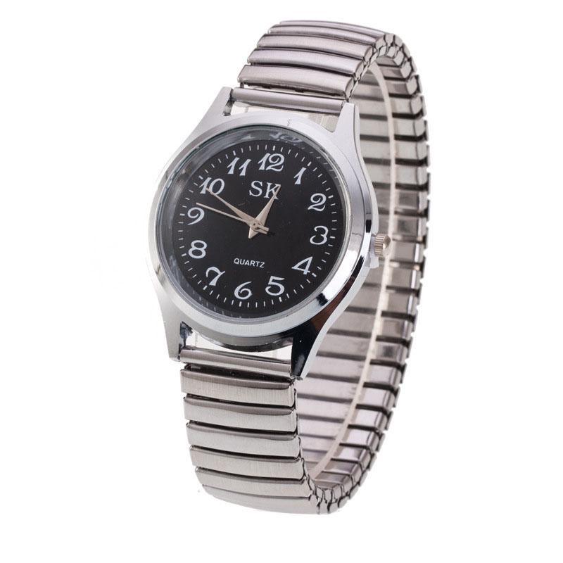 Couple Wrist Watches Stainless Steel Band Quartz Movement Wristwatch