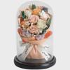 Everlasting Flower Bouquet In Glass Cover - Perfect Gift for Birthdays, Valentine's Day, Girlfriend, Wife, or Friend