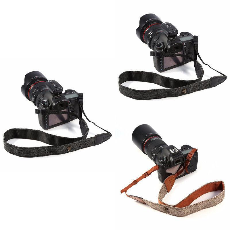 Camera Cotton Shoulder Strap For Dslr Cameras With Adjustable Length For Comfortable Photography