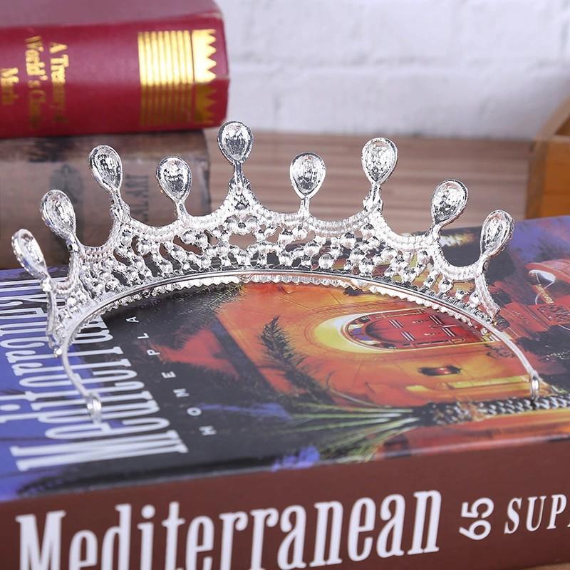 Bridal Tiara Big Crown New Style Zhao Liying's Same Alloy Full Diamond Princess Crown Korean Style Wedding Dress