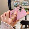Luxury Plating Finger Ring Holder Case For Iphone 13 14 Pro Max 12 Mini Xs Xr X 8 7 Plus Se Soft Phone Cover For Iphone 11 Case