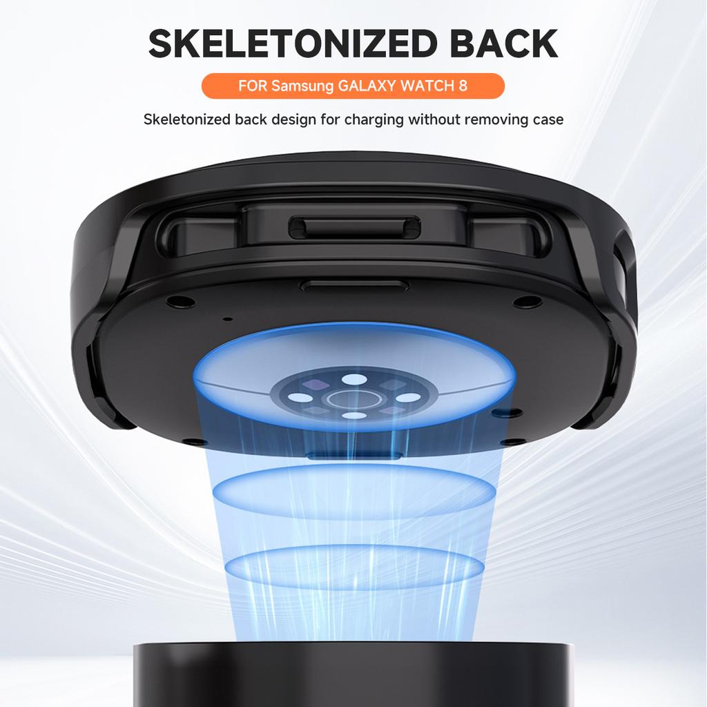 Pouzdro s ochranou displeje pro Samsung Galaxy watch 8 44mm 40mm Měkký TPU kryt displeje Všestranný ochranný rámeček Příslušenství