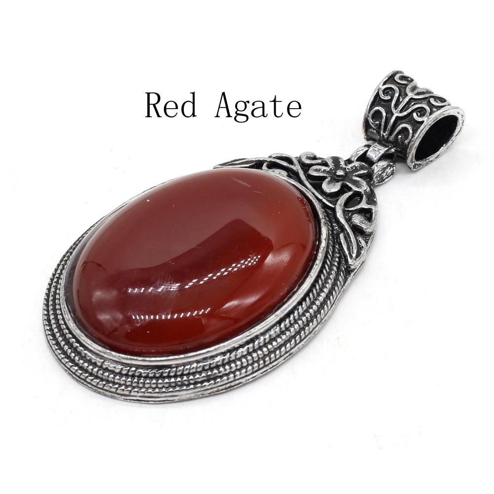 1 шт. винтажный овальный хрустальный кулон в богемном стиле — фото 16