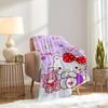 1pc Hello Kitty Cute cartoon pink bow heart-shaped home decoration blanket, soft and comfortable, machine washable, suitable for all ages, a