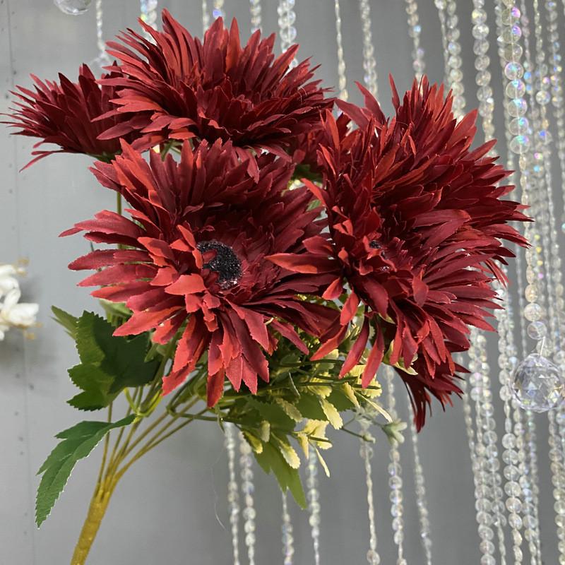 Faux Fuchsia Flower Arrangement With Durable Material For Wedding Decor And Photo Shoots