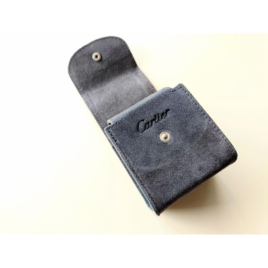 Used Cartier Suede Watch Case Portable