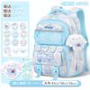 Cartoon multi-compartment schoolbag, female student-level large-capacity backpack, cute new girls' back
