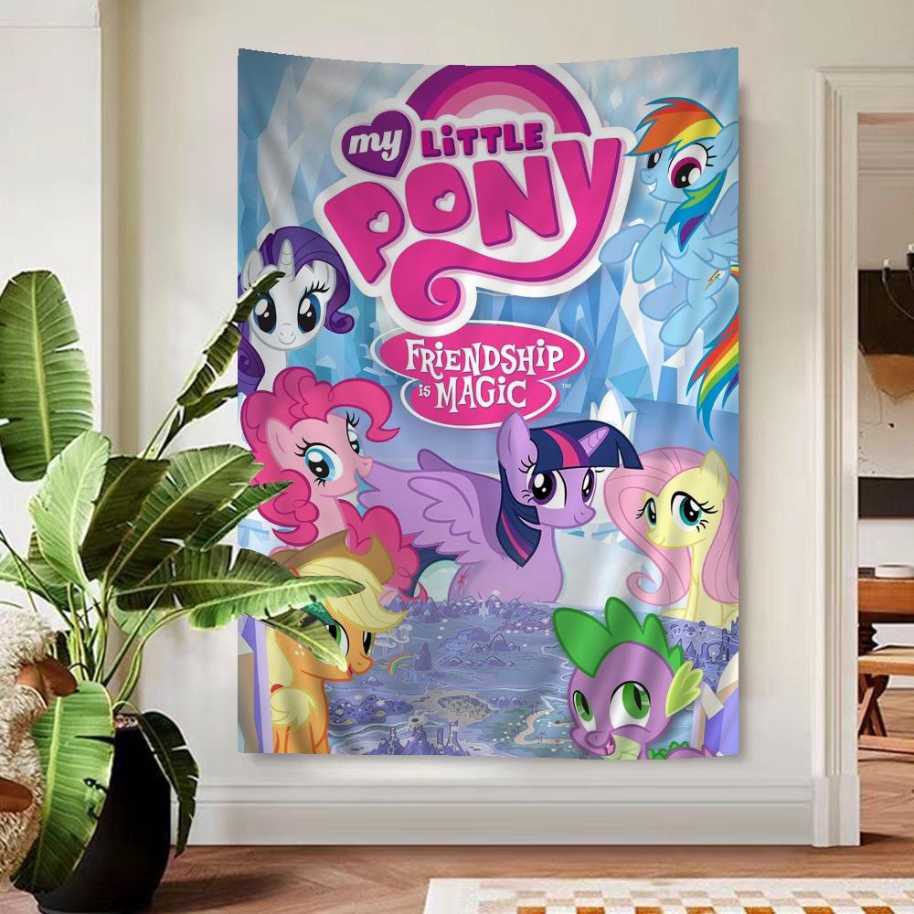 Cute MMy Cartoon PPony LLittle DIY Wall Tapestry Hanging Tarot Hippie Wall Rugs Dorm Home Decor