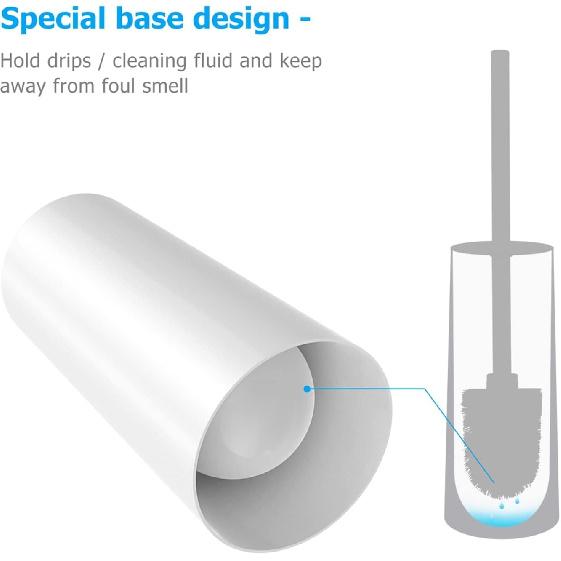 Toilet Brush and Bracket Set for Bathroom Toilet Cleaning Brush Set Toilet Brush Holder