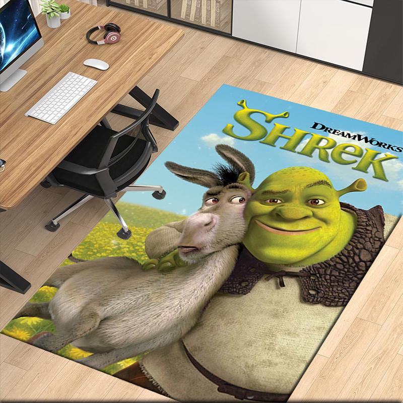 Shrek Printed Carpet, for Office Chair Living Room Bedroom Kitchen Room Decor Gifts.