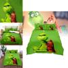 Postać z kreskówki Grinch Zestaw poszewek na kołdrę drukowany 3D do nowoczesnej dekoracji sypialni
