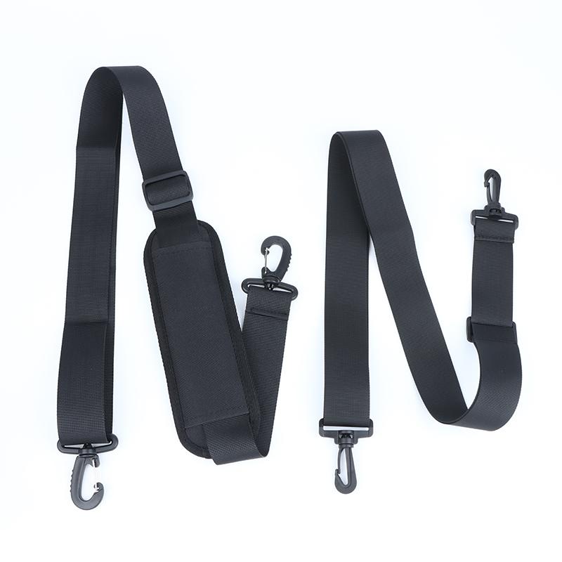 Adjustable Heavy Duty Nylon Bag Strap Black Universal Shoulder Belt for Duffle Bag Gym Outdoor Sports Activities