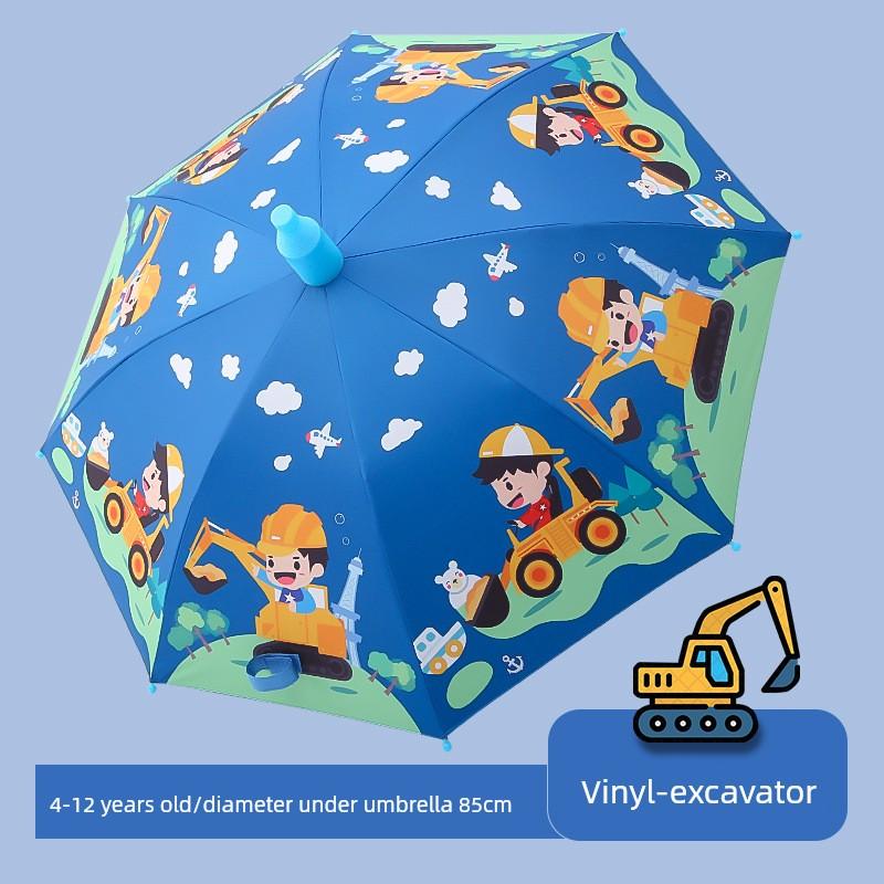 Children's Umbrella with Waterproof Cover, Vinyl Sun Protection, Automatic Sunshade Umbrella for Kindergarten and Primary School Students, Rain or