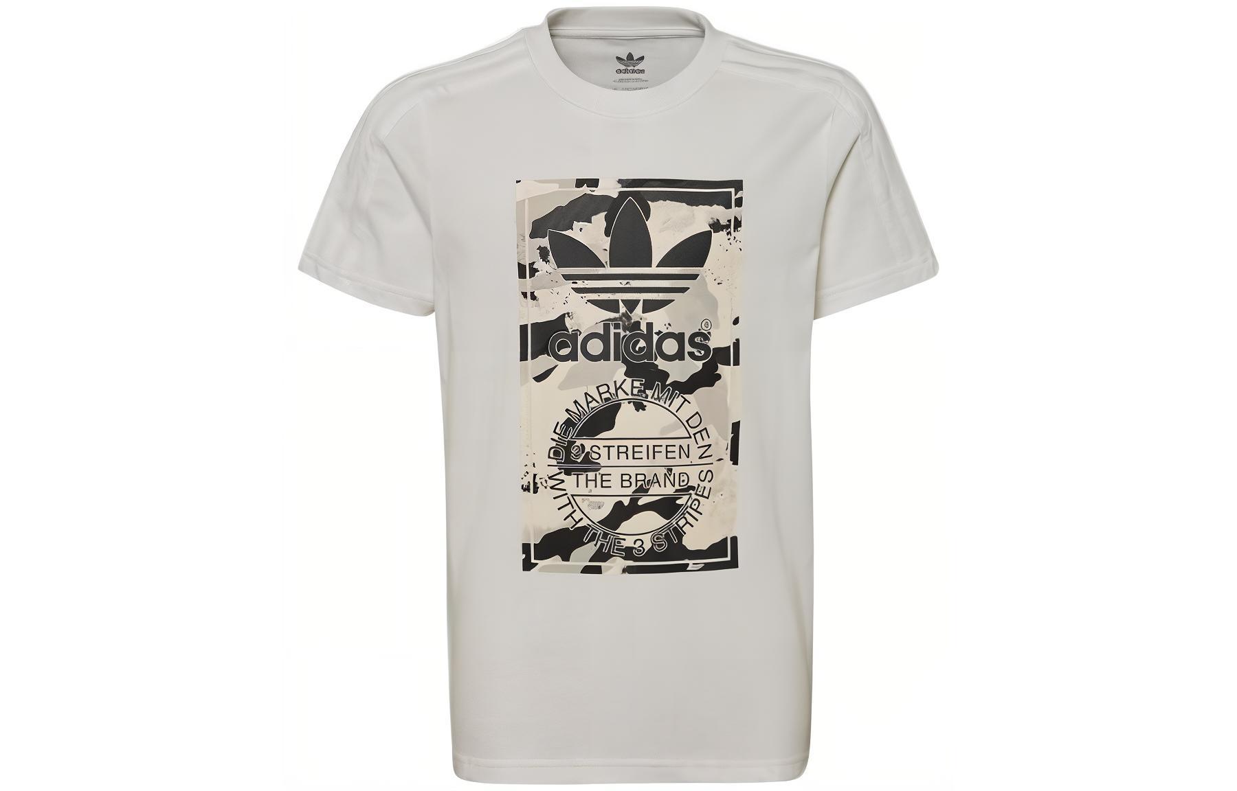 Adidas Originals T Shirt Greige Teenagers HK0279 158