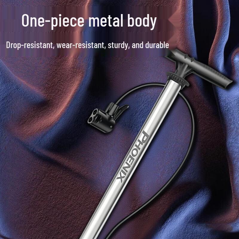 Phoenix High-Pressure Foot Pump for Bikes and Scooters