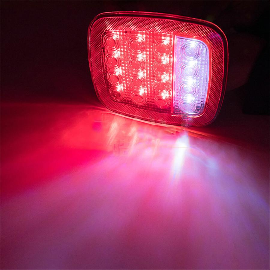2PCS Waterproof Trailer Lights Brake Stop Tail LED Lamp For 12V Camper Truck RV