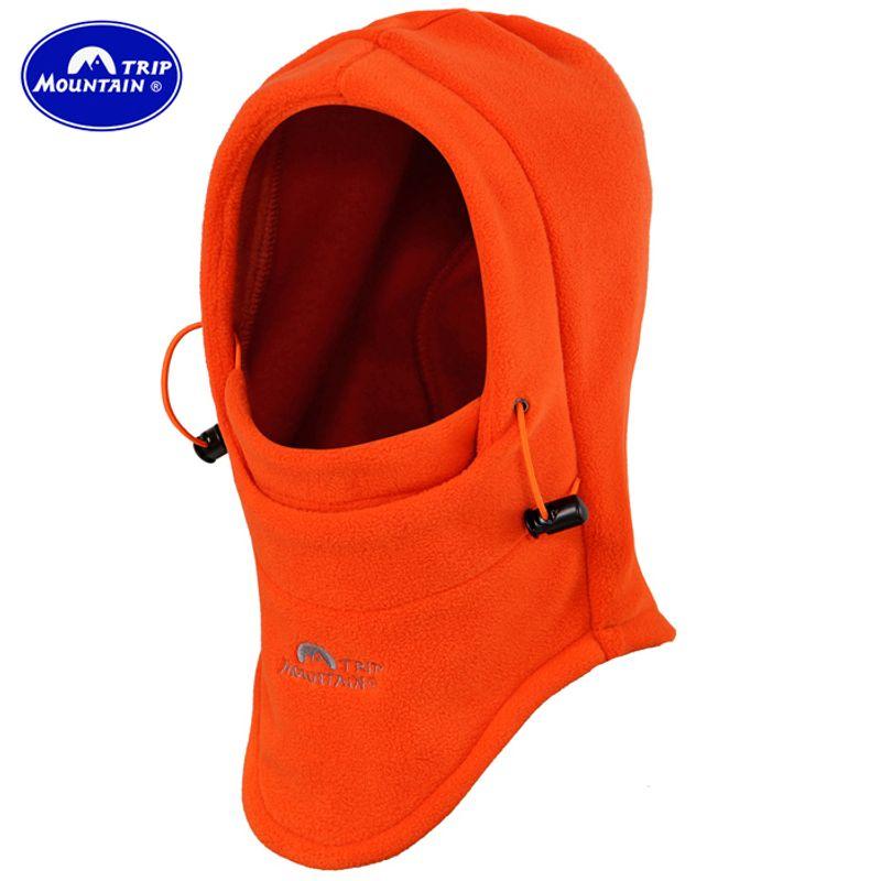 

Уличный многофункциональный бандана-чехол, термофлисовый шарф-маска, мужская маска-шапка, женская флисовая шапка, ветрозащитная велосипедная шапка Orange One size
